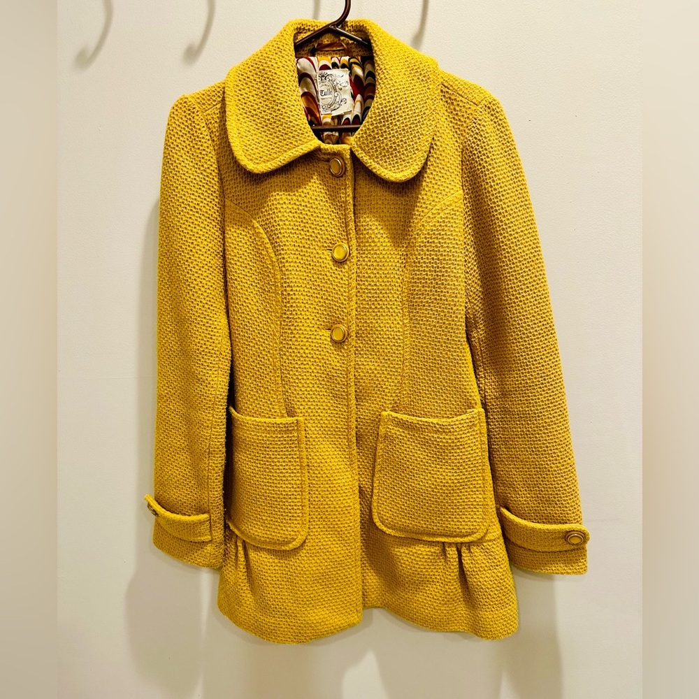 Tulle Pea coat Anthropologie